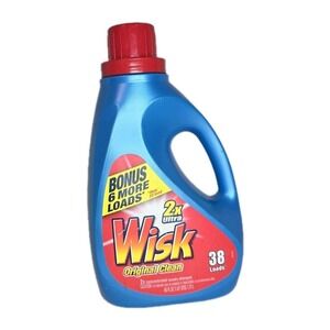 Wisk 2x Ultra Original Cleaner Liquid Laundry Detergent 38 Loads NOS Vintage New